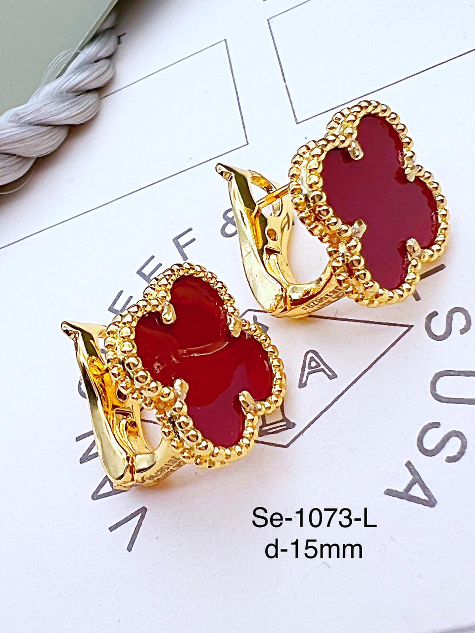 Сережки Stainlees Steel преміум (14-К)