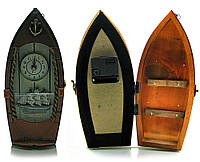 Ключница с часами "Лодка" (29х14х8 см)(30614A-HM)