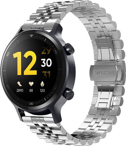 Металлический браслет Stech для Realme Watch S (Реалми Вотч C) (ID ...