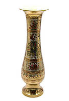 Бронзова Ваза кольорова (29х9х9 см)(Flower vase Glass Clr 12")