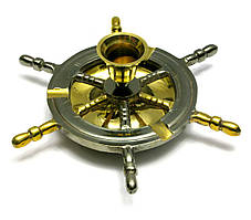 Підсвічник-попільничка "Штурвал" бронза (17х17х6 см)(Ashtray Wheel B)