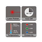 Пірометр — 30~550 °C TOPTUL EABA0155, фото 3