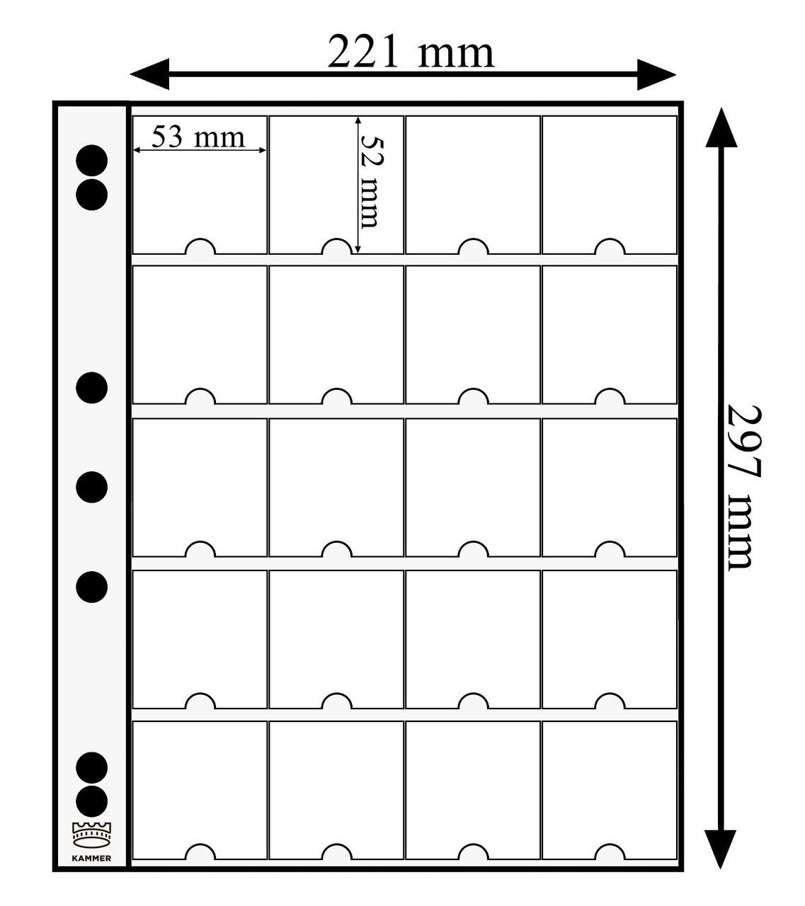 Лист для Монет в Холдерах Kammer King 4x5 Поштучно — Купить Недорого на ...