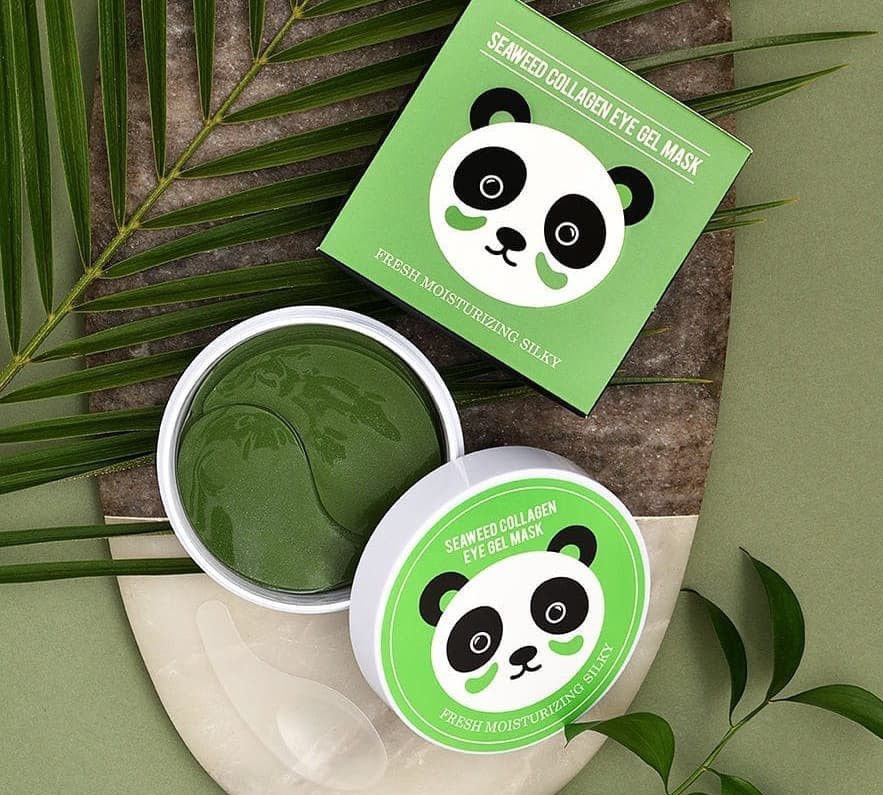 Гідрогелеві патчі SERSANLOVE Seaweed Collagen Eye Gel Mask з екстрактом водоростей і колагеном 60 шт.