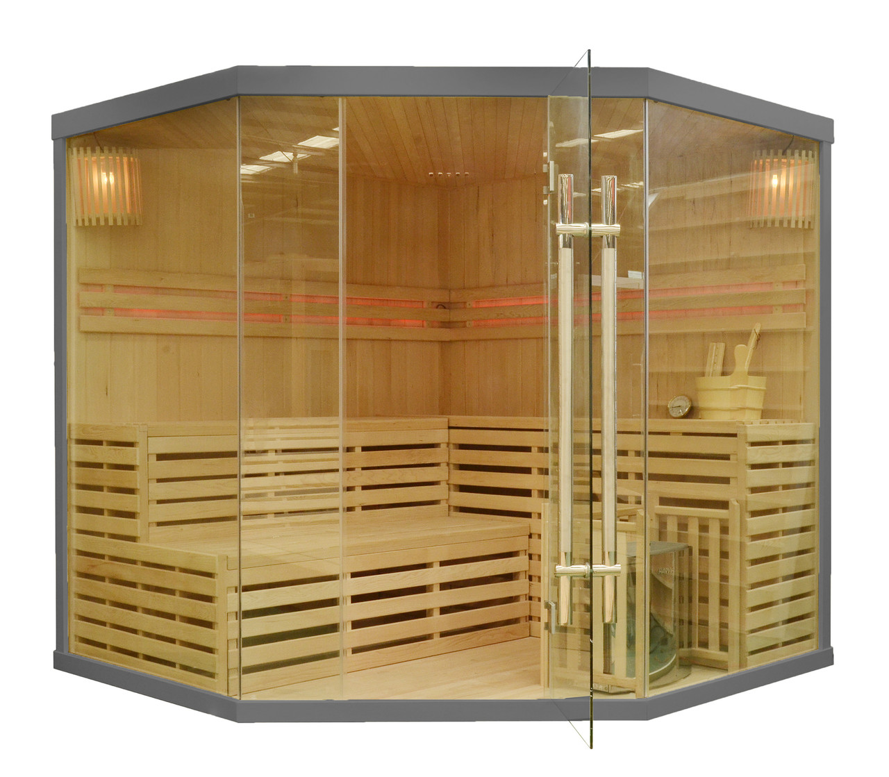Фінська сауна EA5 сіра, фото 1