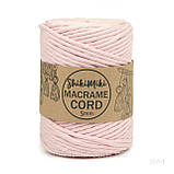 Еко шнур Macrame Cord 5 mm, колір Рожева пудра, фото 2