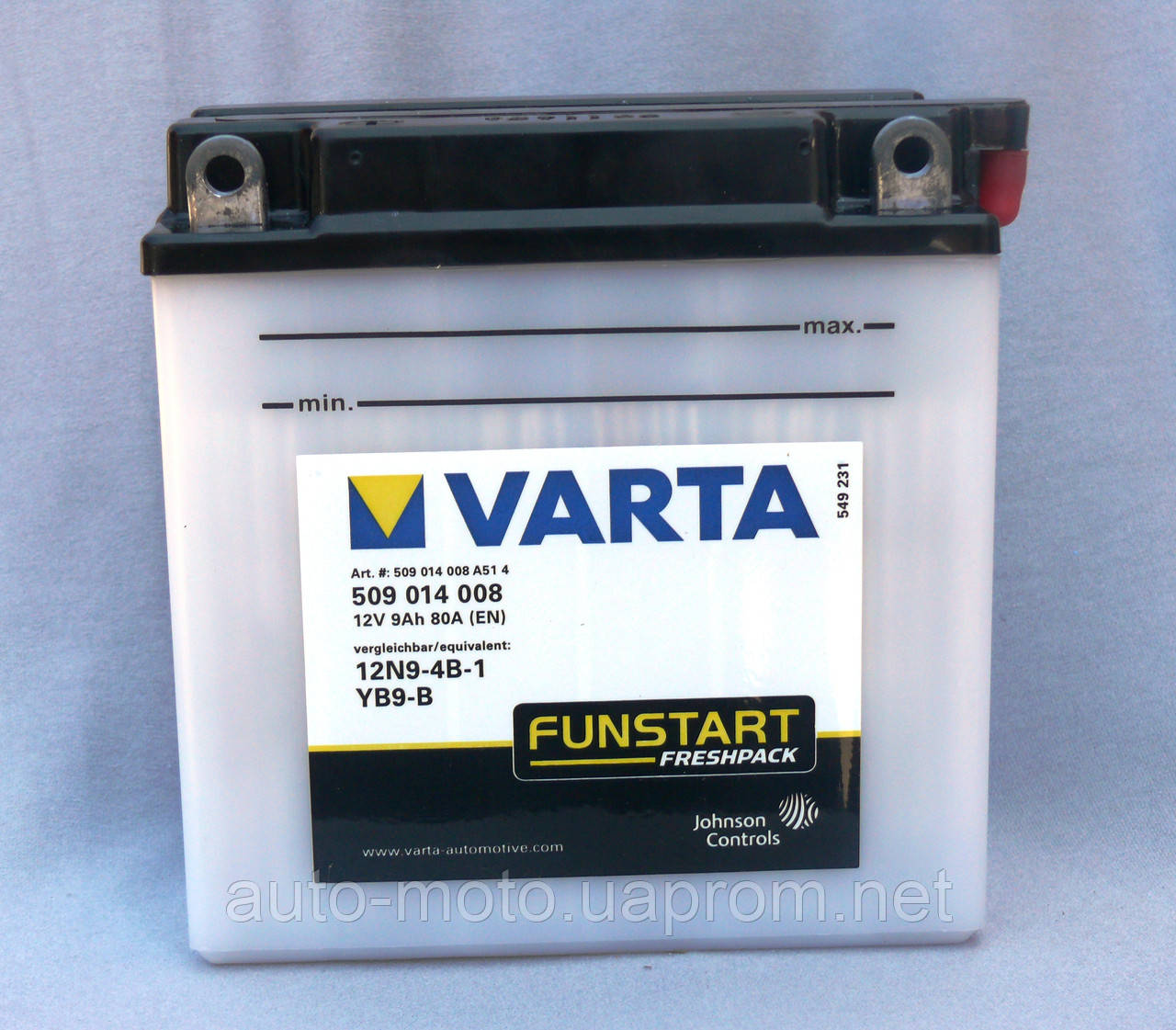 Акумулятор АКБ 12V9A VARTA