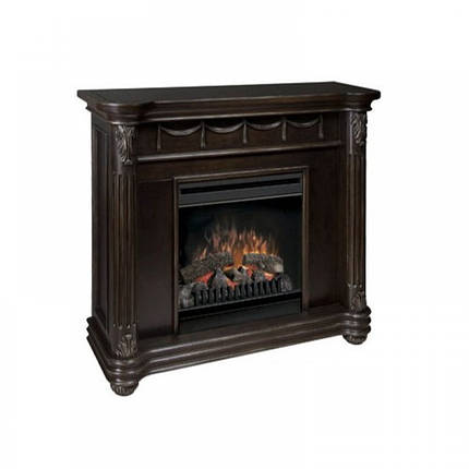 Пристінний декоративний електрокамін з обігрівом, камінокомплект електричний Dimplex Rome Espresso, фото 1