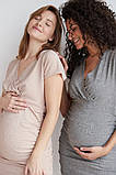 Пудровое ошатне плаття для вагітних і годуючих мам елегантне святкове, 5390147-П, фото 7