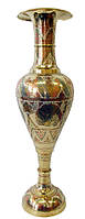 Бронзова Ваза кольорова (60х17х17 см)(Flower vase Kashmiri Clr 24")