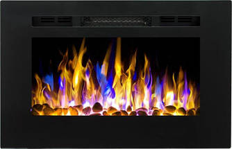Вбудовуваний декоративний електрокамін обігрівач з пультом Aflamo Majestic 39 настінний електричний камін 771 см, фото 3