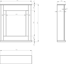 Підлоговий декоративний електрокамін обігрівач з порталом дл квартири Aflamo POKER Білий + LED 50, 74 см, фото 4
