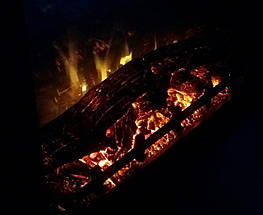 Підлоговий електрокамін обігрівач з порталом, камінокомплект для дому Aflamo VIGO Classic Чорний + LED 60, 90 см, фото 3