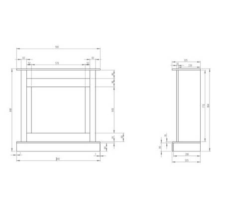 Декоративний електрокамін обігрівач з порталом, камінокомплект Aflamo VIGO Classic Світлий Дуб + LED 60 3D, 90 см, фото 2