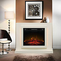 Декоративний електричний камін обігрівач з порталом, камінокомплект для дому ArtiFlame Lucca AF23S Білий, фото 5