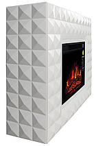 Підлоговий електрокамін з порталом, камінокомплект з обігрівом для дому, дачі ArtiFlame Diamond AF23S Білий, фото 3