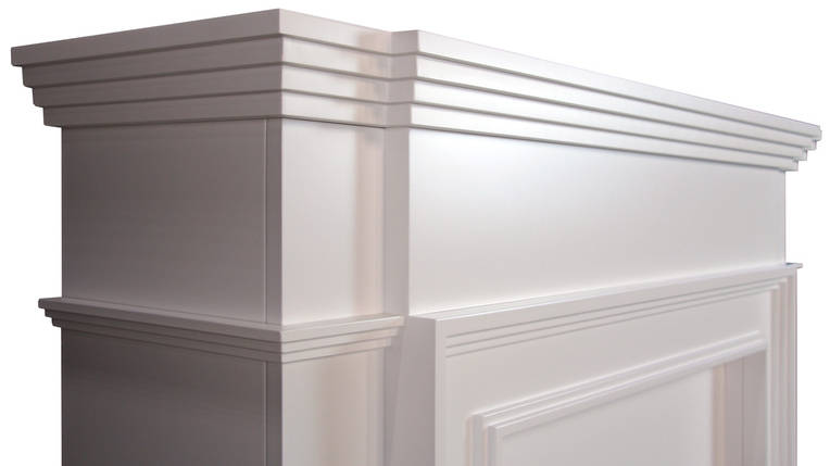 Підлоговий електрокамін з порталом, з обігрівом LEGIONIS AF23S Білий б'янко/Білий ваніль, фото 2