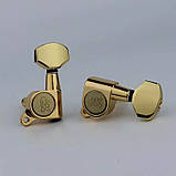 Кілки для електрогітари гітарі акустичної гітари 3L+3R WILKINSON WJ01GD золотисті, фото 3