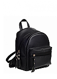 Жіночий повсякденний водовідштовхувальний рюкзак, мелодійний рюкзак зі штучної шкіри, чорний, фото 8