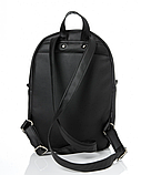 Маленький повсякденний стильний рюкзак жіночий для прогулянок, чорний, фото 6