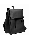 Рюкзак жіночий для прогулянок маленький, зручний молодіжний чорний зі штучної шкіри, фото 3
