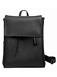 Рюкзак жіночий для прогулянок маленький, зручний молодіжний чорний зі штучної шкіри, фото 5