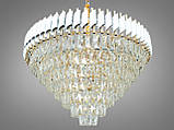 Сучасна кришталева люстра 201202/800WH+S-gold, фото 2