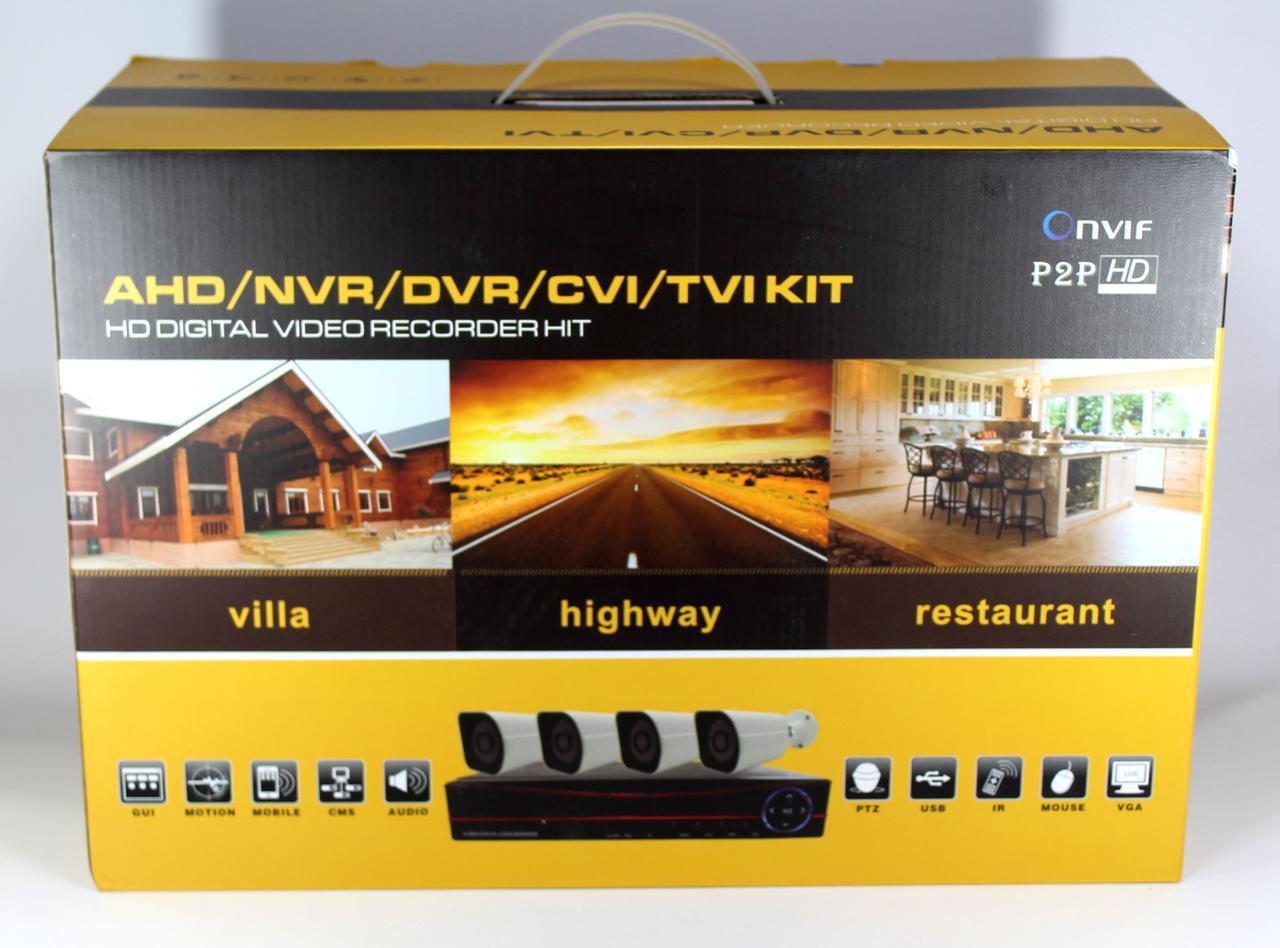 Реєстратор + Камери DVR CAD D001 KIT 2mp\4ch  (дропшиппінг)