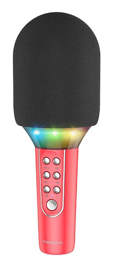 Караоке мікрофон-колонка Borofone BFK2 Червоний (BFK2R)