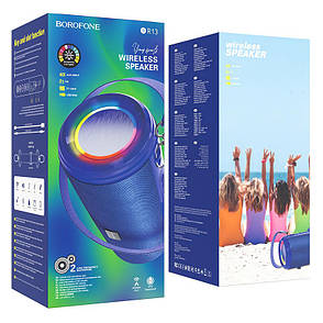 Портативна колонка безпровідна Borofone BR13 Young sports Синій (BR13U), фото 4