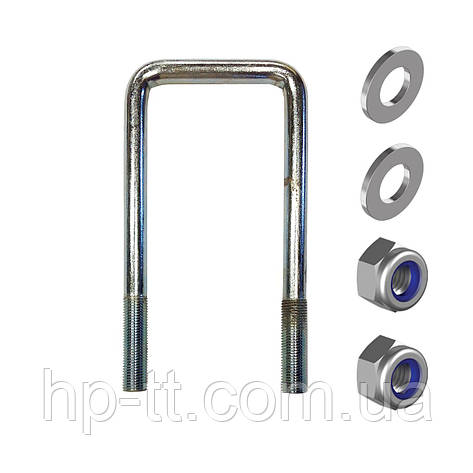 Драбина кріплення ресори Кияшко М12х1,25 60Х155 п-подібна скоба 08718, фото 1