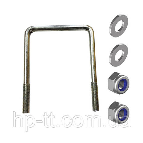 Драбина кріплення ресори Кияшко М12х1,25 100х140 п-подібна скоба 08846-2, фото 1