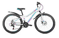 Велосипед гірський для дівчинки 26 Intenzo Terra 13 Lady біло-бірюзовий