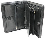 Ділова папка-портфель Exclusive зі шкірозамінника Чорний (711200), фото 5