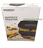 Нова німецька велика сендвічниця із Німеччини Silver Crest SSWM 1400 B2 з гарантією, фото 6