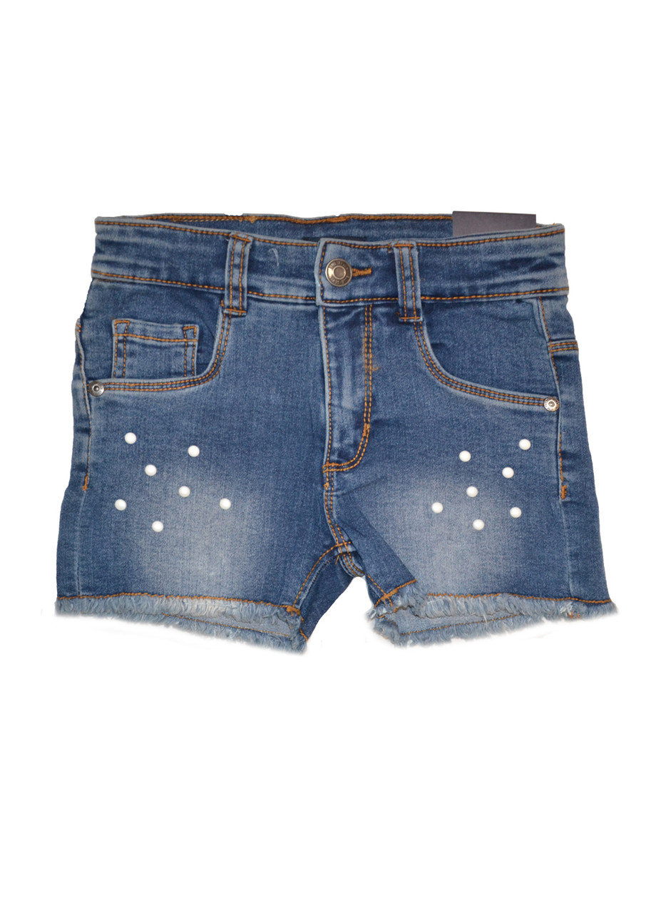Шорти джинсові дівчинці в горошок 128
