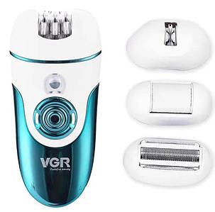 Епілятор VGR V-700 4в1 + заряджання від USB, фото 1