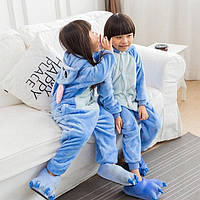 Пижама костюм Кигуруми Стич голубой, для детей р.100-140 110