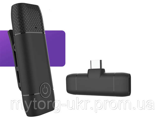 Купить Дистанционный микрофон Type-C 2,4 ГГц Мини-микрофон с зажимом ...