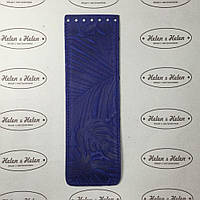 Клапан сумки вузький. "Пальми". Колір "Волошка"