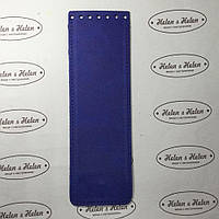 Вузький клапан для в'язаної сумки. Цвет "Василек"