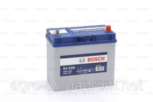 Аккумулятор 45Ah-12v BOSCH (S4020) (238x129x227),R,EN330,Азия тонк.клеммы R+правый - фото 5 - id-p1537539460