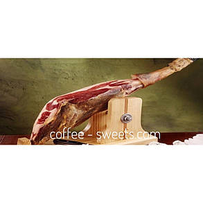 Хамон 6,5кг Jamon Collell Serrano нога з підставкою і ножем в коробці, фото 3