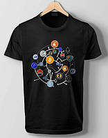 Футболки з принтом на тему: Криптовалюта (Bitcoin Shirt)