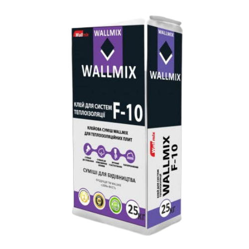 РОЗПРОДАЖ! Wallmix F-10 клей для приклеювання пінополістирольних плит і мінеральної вати