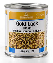 Рідка поталь Borma Wachs NATURAQUA GOLD LACK для зовнішніх робіт 0.125л, фото 1