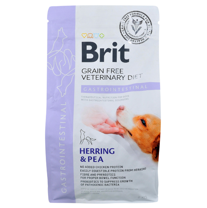 Brit GF VetDiets Dog Gastrointestinal Корм для собак у разі захворювань шлунково-кишкового тракту 2 кг