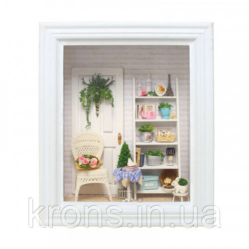 Кукольный дом DIY Cute Room 6005 Уголок мастерицы деревянный конструктор в рамке для девочек