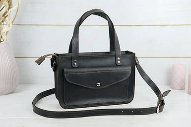 Жіноча сумка Емілі з натуральної шкіри колір Шоколад