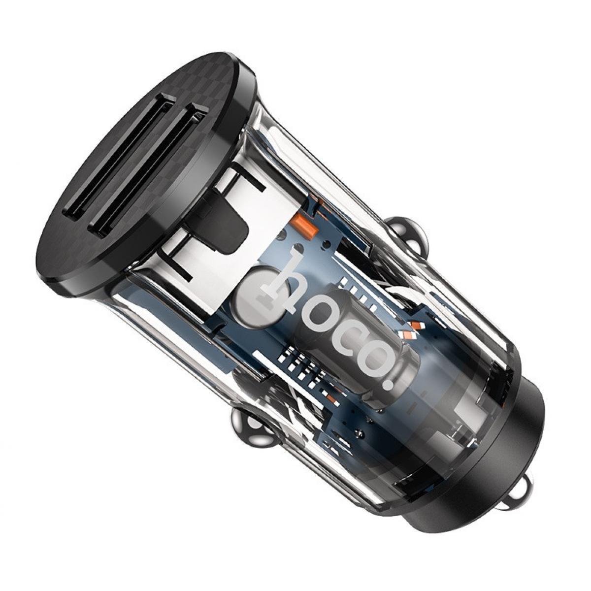 Адаптер автомобільний HOCO DZ3, 2USB, 2.4A Чорний, фото 1